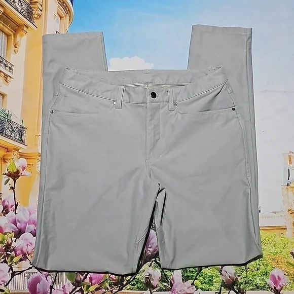 Lululemon Slim‎ Fit Gray Pants Size 32x33 - Picture 2 of 5